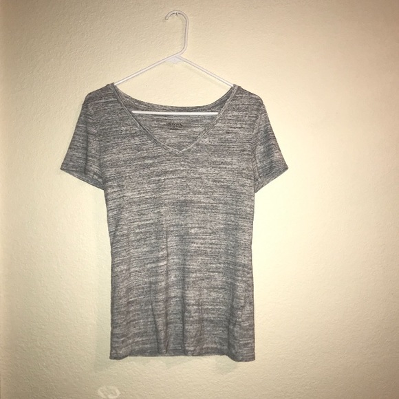Plain grey V-neck Tee - Picture 1 of 2